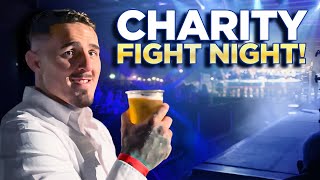 Charity Fight Night Featuring MMA and Boxing  Tom Aspinall VLOGS [upl. by Annaihr219]