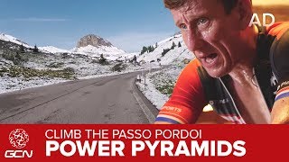 Power Pyramids on the Passo Pordoi  Indoor Training With GCN [upl. by Nayrb]