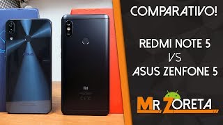 Asus Zenfone 5 VS Xiaomi Redmi Note 5  Quual comprar  Comparativo completo [upl. by Lamaj]