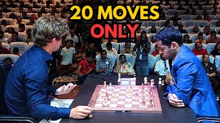 Arjun Erigaisi crushes Magnus Carlsen in just 20 moves  Tata Steel Chess India Blitz 2024 [upl. by Liemaj118]