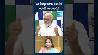 మైండ్ దొబ్బింది మాకు కాదు నీకు ambatirambabu vangalapudianitha chandrababu shortsSakshiTVLIVE [upl. by Kantor438]