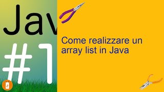 Come realizzare un array list in Java [upl. by Irihs]