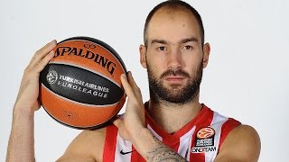 Steal of the Night Vassilis Spanoulis Olympiacos Piraeus [upl. by Ameerak]