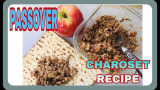 HOW TO MAKE A CHAROSET for PASSOVER  Classic charoset Recipe [upl. by Osugi]