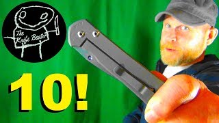 The Very Best Frame Lock Knives Top 10 [upl. by Kaycee]