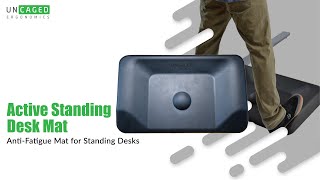 Active Standing Mat overview Not Flat Standing Desk Mat large antifatugue mat standing desk office [upl. by Mcclary]