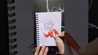 Nobita drawing easy 😀 creativeart statisfying drawing subscribe [upl. by Hedwiga]