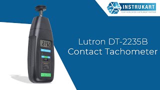 Lutron DT2235B Contact Tachometer  RPM Meter [upl. by Ayat7]