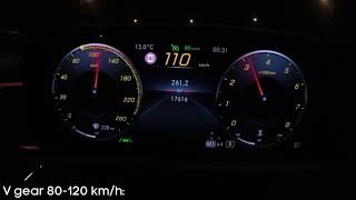 2018 MercedesBenz A200 163 KM  acceleration 80120 kmh [upl. by Ogu]