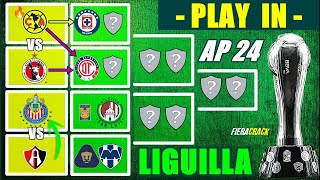 ✅🔥 ASÍ SE JUGARAN LOS PARTIDOS de PLAY IN Liga MX APERTURA 2024 ✅ EQUIPOS CLASIFICADOS a LIGUILLA [upl. by Puritan]