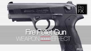 Fire Pellet Gun Sound Effect Gun Sound Effects ProFX Sounds Sound FX Free Sound YouTube [upl. by Yttig]