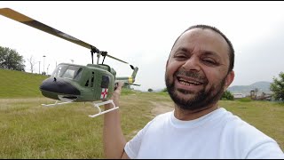 FlyWing Huey UH1 V3 with New GPS Outdoor Test Flight Teaser [upl. by Almallah519]