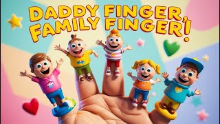 Daddy Finger Family Song  Fun Finger Family Nursery Rhyme for Kids [upl. by Euqinemod]