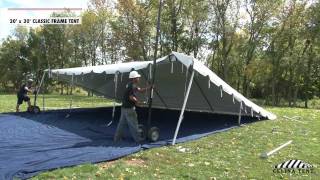 20 x 30 Classic Frame Tent  Installation Procedure [upl. by Amron399]