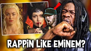 SHE RAPPIN LIKE EMINEM  MALEFICENT vs DAENERYS Princess Rap Battle REACTION [upl. by Eisdnyl351]