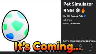 Big Games is working on the NEW Pet Sim RNG Game [upl. by Atika309]