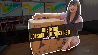 Unboxing Casing Corsair iCue 465X RGB [upl. by Perzan]