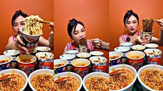 ASMR \\ Super Spiciest Eating Spicy Noodles Challenge 🥵🌶️  KBL FOOD [upl. by Siesser]