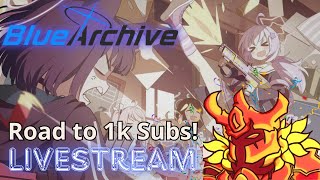 Road to 1k Subs Stream Special Lets have a cute amp funny experience  Blue Archive [upl. by Assiram]