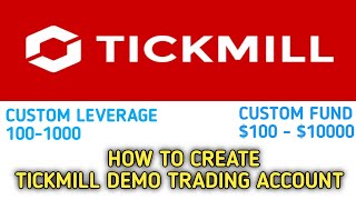 How to create tickmill forex demo account [upl. by Nodnek892]