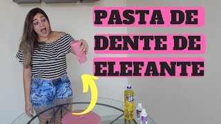 PASTA DE DENTE DE ELEFANTE EXPERIÊNCIA com água oxigenada [upl. by Htenek]