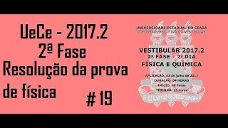 FÍSICA–UECE–20172–2ª FASE Questão19 Em um oscilador harmônico simples do tipo massamola [upl. by Goraud]