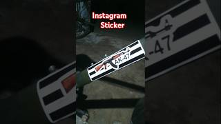 Instagram Id Sticker On Cycle shorts cycle sticker modified [upl. by Delp]