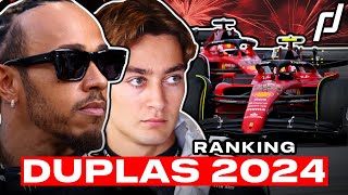 TOP 10 DUPLAS DE LA FORMULA 1 2024 ¿CUÁL ES LA MEJOR [upl. by Eylrahc]