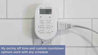 26892 myTouchSmart SimpleSet Digital Timer  Overview [upl. by Refotsirhc536]