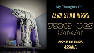 LEGO STAR WARS 75313 UCS ATAT  Unboxing Building and Sharing My Thoughts [upl. by Htiekal]