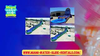 Inflatable water slide rental Miami [upl. by Ardussi275]