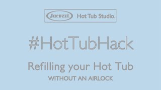 Refilling hot tub to avoid airlock [upl. by Obel325]