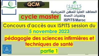 Concours daccès aux ISPITS  Master   pédagogie des sciences infirmières et techniques de santé [upl. by Fiorenza]