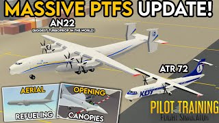 2 TURBOPROPS AND AERIAL REFUELING IN PTFS Roblox [upl. by Antonio]