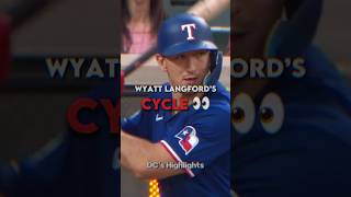 Wyatt Langford’s Cycle 👀 shorts fyp baseball mlb edit fy trending top viral subsubscribe [upl. by Drape924]