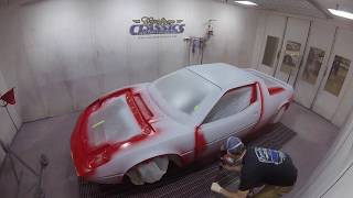 Painting a 1975 Maserati Merak  Classic Car Restoration by Custom Classics [upl. by Bloch]