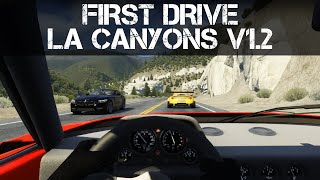 VR FIRST DRIVE  LA Canyons V12 Mod for Assetto Corsa  2 WAY TRAFFIC [upl. by Anaes640]