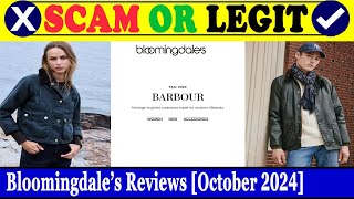 Bloomingdale’s Reviews Oct 2024  Is This A Valid Site Find Out  Scam Inspecter [upl. by Georges]