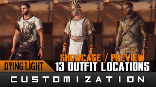 Dying Light The Following  13 Outfits Locations amp Showcase Guide [upl. by Felty]