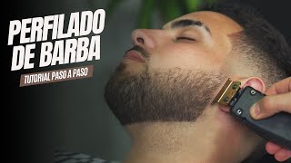 COMO PERFILAR UNA BARBA🔥 DELINEADO DE BARBA💈 [upl. by Paulie]