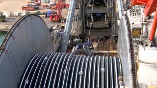 McDermott Spoolbase Aerial and LV105 Installation2014 [upl. by Eanej137]