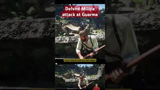 Defend Militia Attack at Guarma in RDR2  Hindi shorts ytshorts rdr2 rdr2gameplay [upl. by Lemak391]