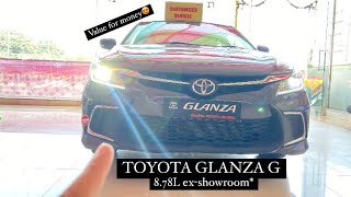 Toyota Glanza G Features Pricing amp Everything You Need To Know [upl. by Enihpad]