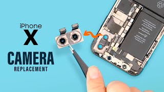 iPhone X Rear  Back camera Replacement [upl. by Adnarrim]