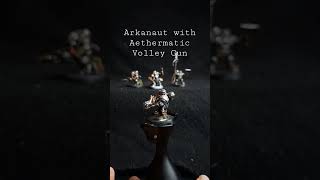 Arkanaut with Aethermatic Volley Gun ageofsigmar kharadronoverlords warhammer miniature [upl. by Drofnas]