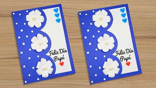 🌺🌺Bella tarjeta para el Día del Padre 💖 Card Fathers Day  Tarjeta hecha a mano para papá [upl. by Amando124]