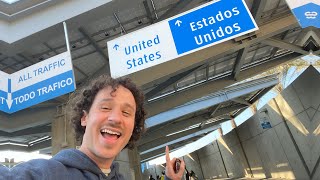 ¿Cómo es cruzar CAMINANDO la frontera de Estados Unidos 🇺🇸🚶🏽🇲🇽 [upl. by Ciprian]