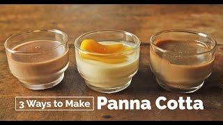 3 Ways to Make Panna Cotta  Yummy Ph [upl. by Haden]