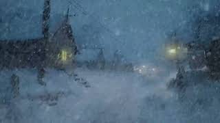 Sleep Instantly Within 3 Minutes with Cold Snowstorm Ambience  Relaxing Winter Sounds for Study [upl. by Kacie]