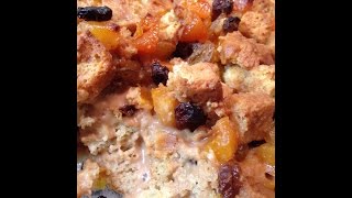 Vegan Christmas Dinner Bread Pudding with Amaretto Sauce [upl. by Nej]